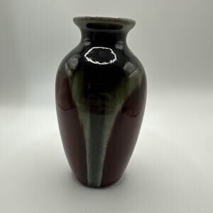 Glazed pottery vase 5.5 inches tall‎ MCM